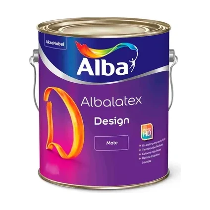 Albalatex design mate interior gris cincel x1 lt