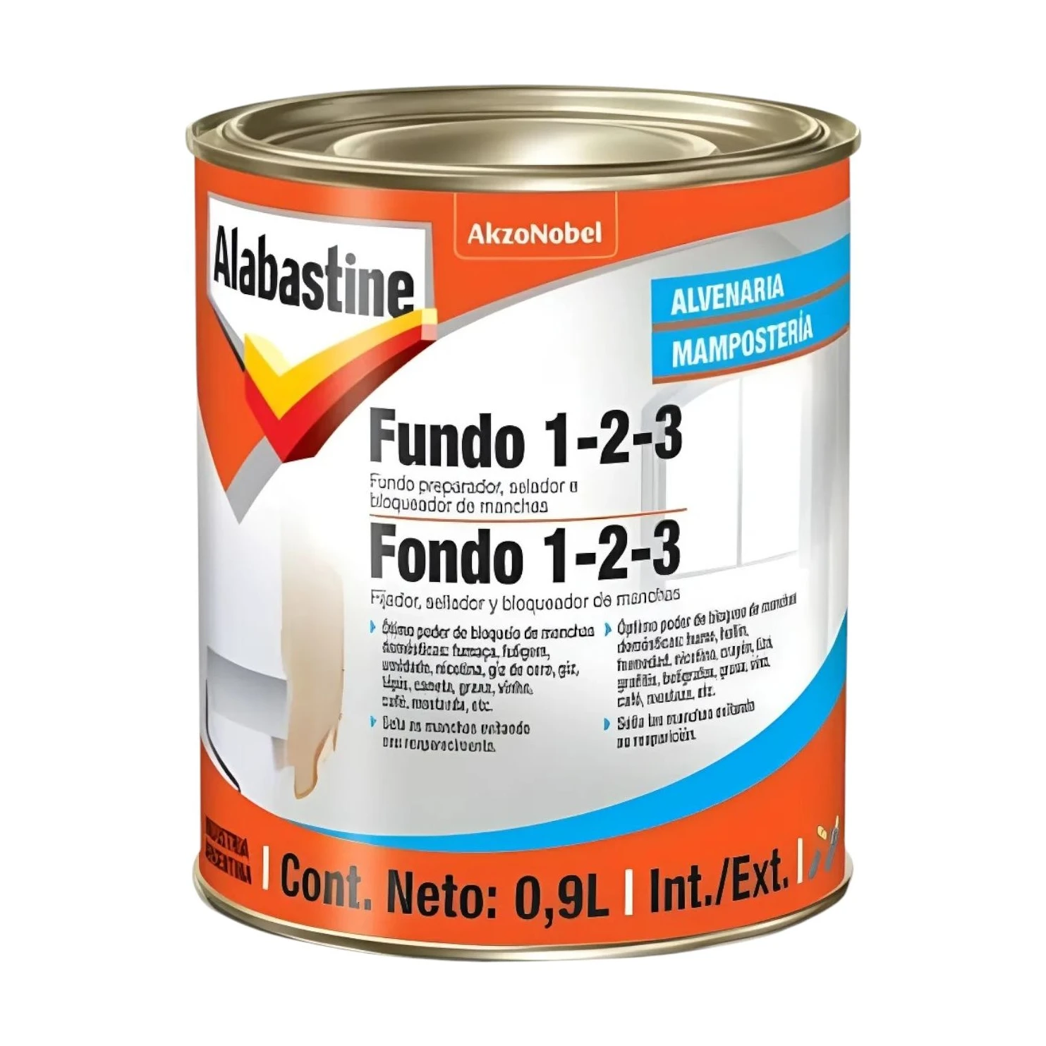 1 2 3 fondo y bloqueador manchas x0,9 lt