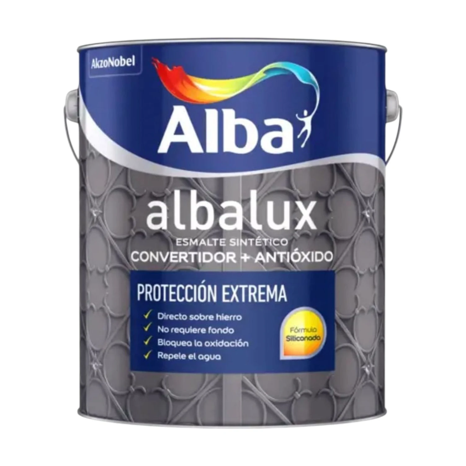 Albalux 2 en 1 forja negro x4 lt