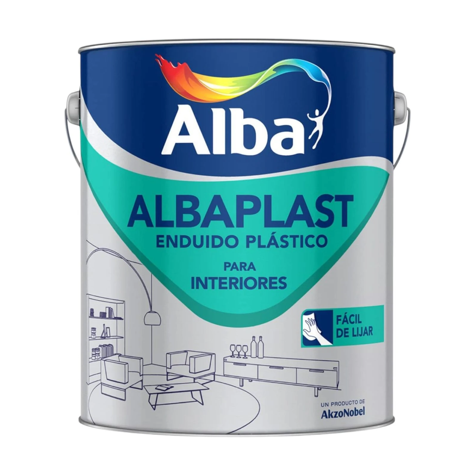 Albaplast enduido plástico p/interior x1 lt