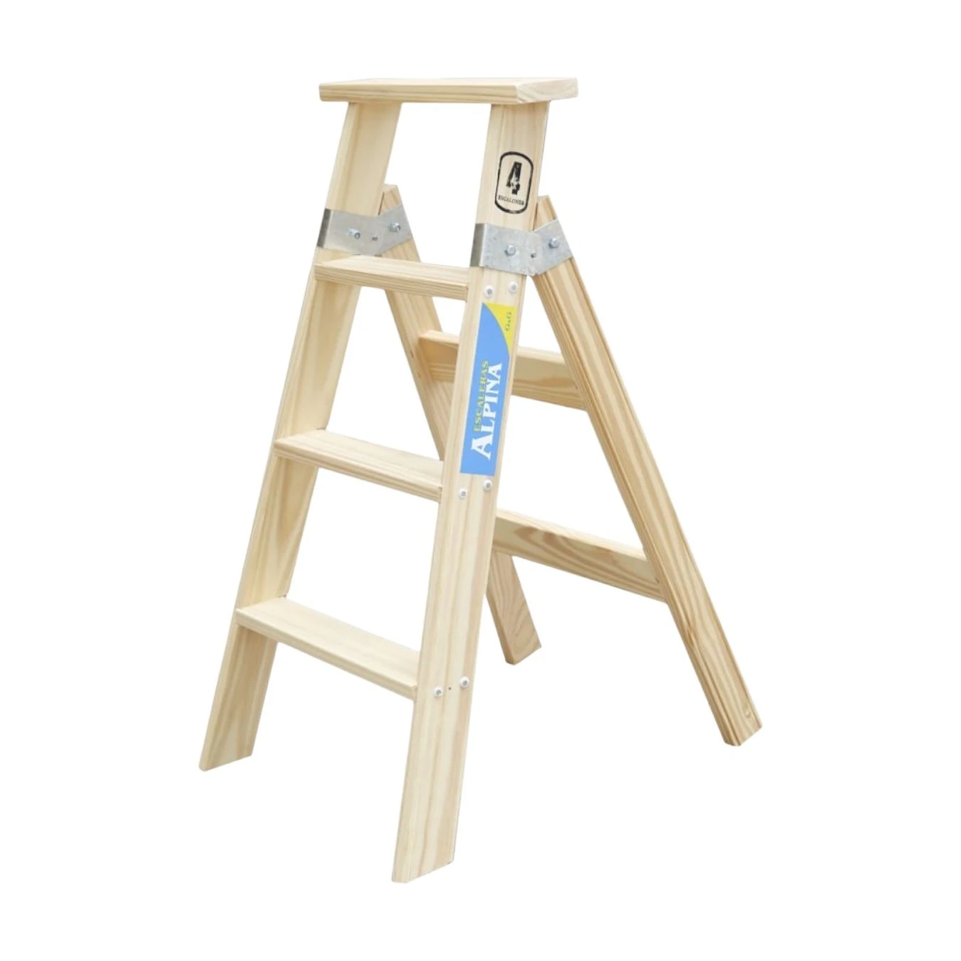Escalera madera pintor escalón vertical x7 esc