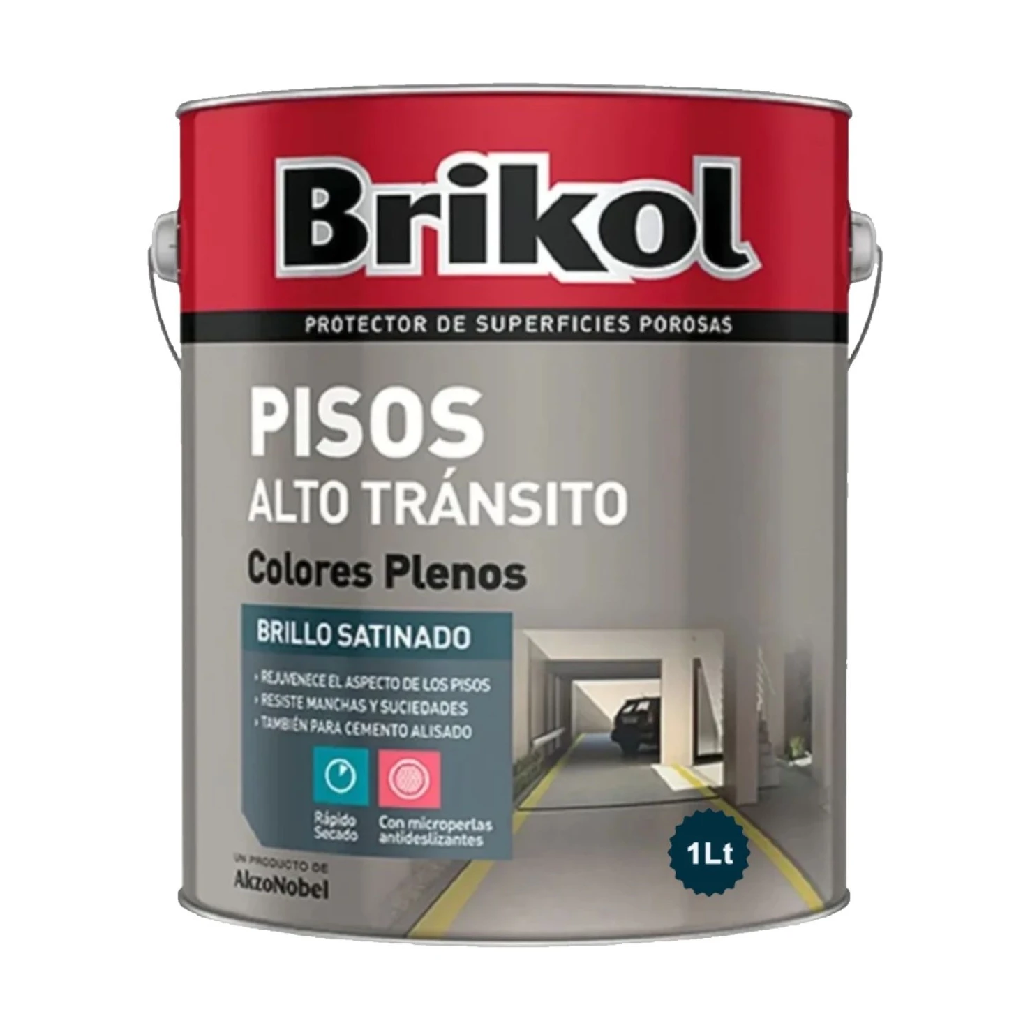 Pisos alto tránsito gris x1 lt