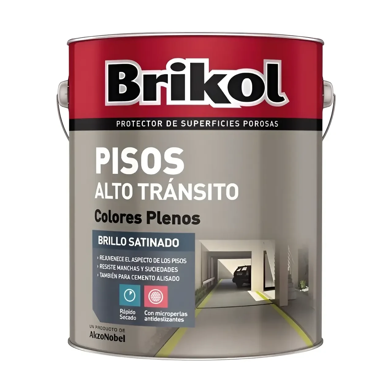 Pisos alto tránsito verde x4 lt