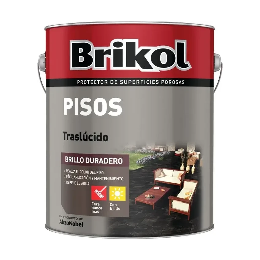 Pisos negro traslúcido x4 lt