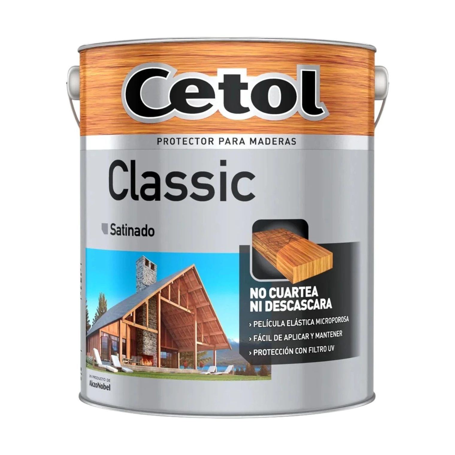 Classic satinado roble x4 lt