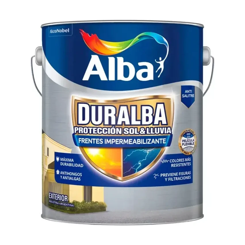 Duralba frentes látex exterior vinílico blanco x1 lt