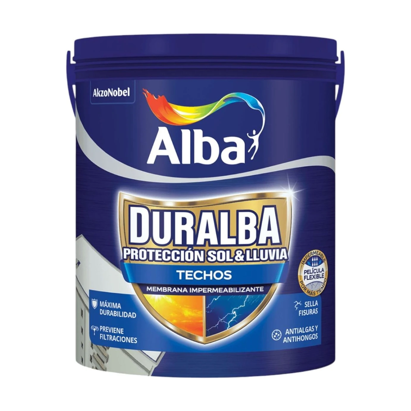 Duralba techos multisuperficies blanco x24 kg