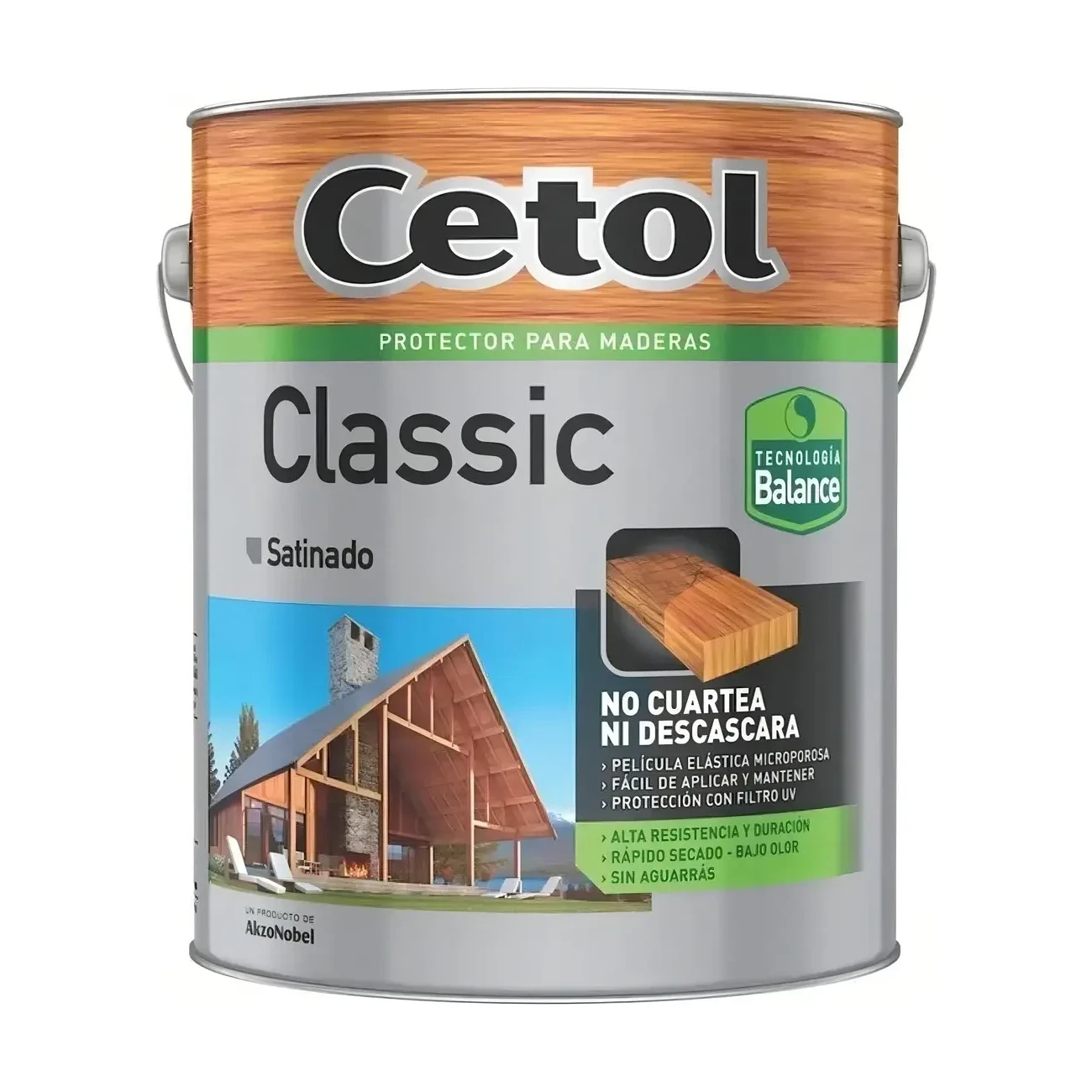 Classic balance satinado caoba x4 lt