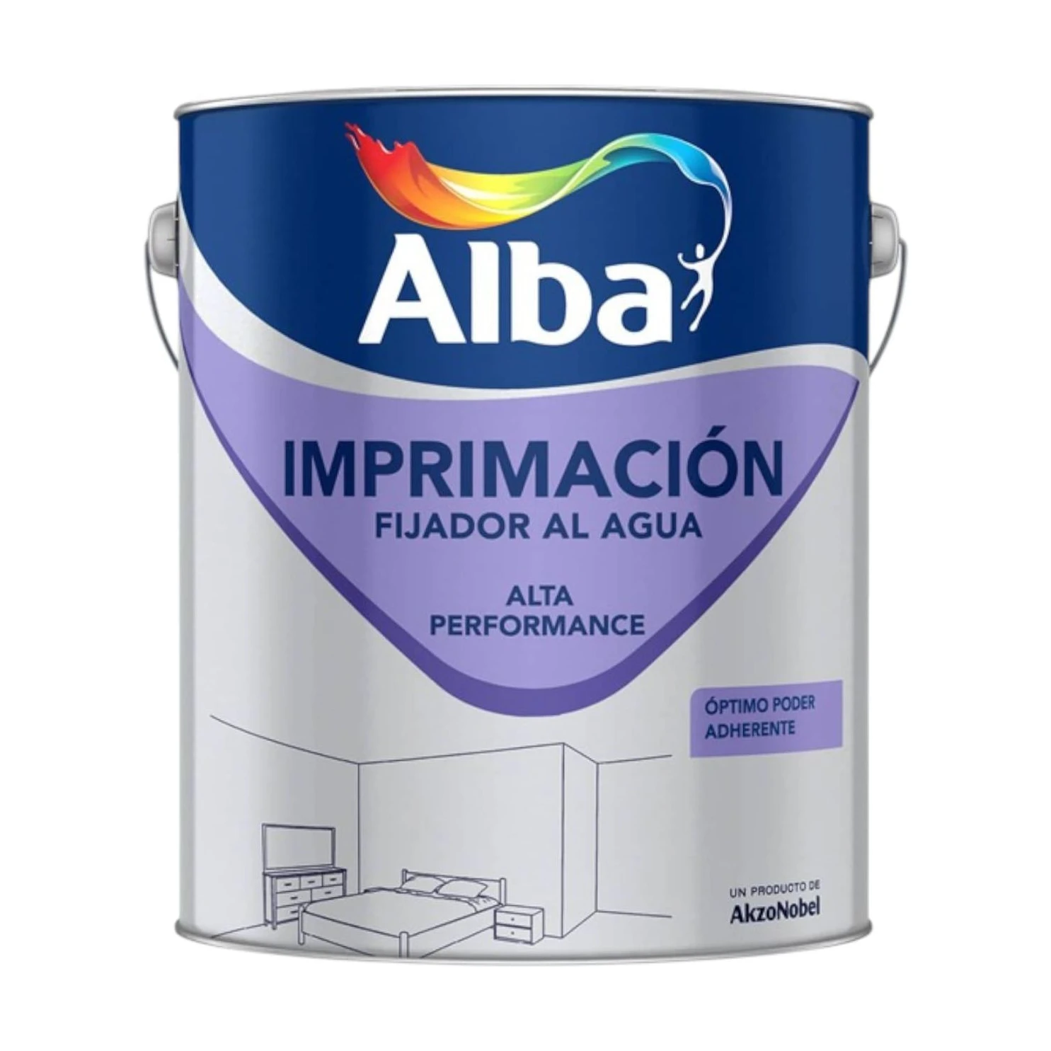 Fijador e imprimación premium al agua blanco x1 lt