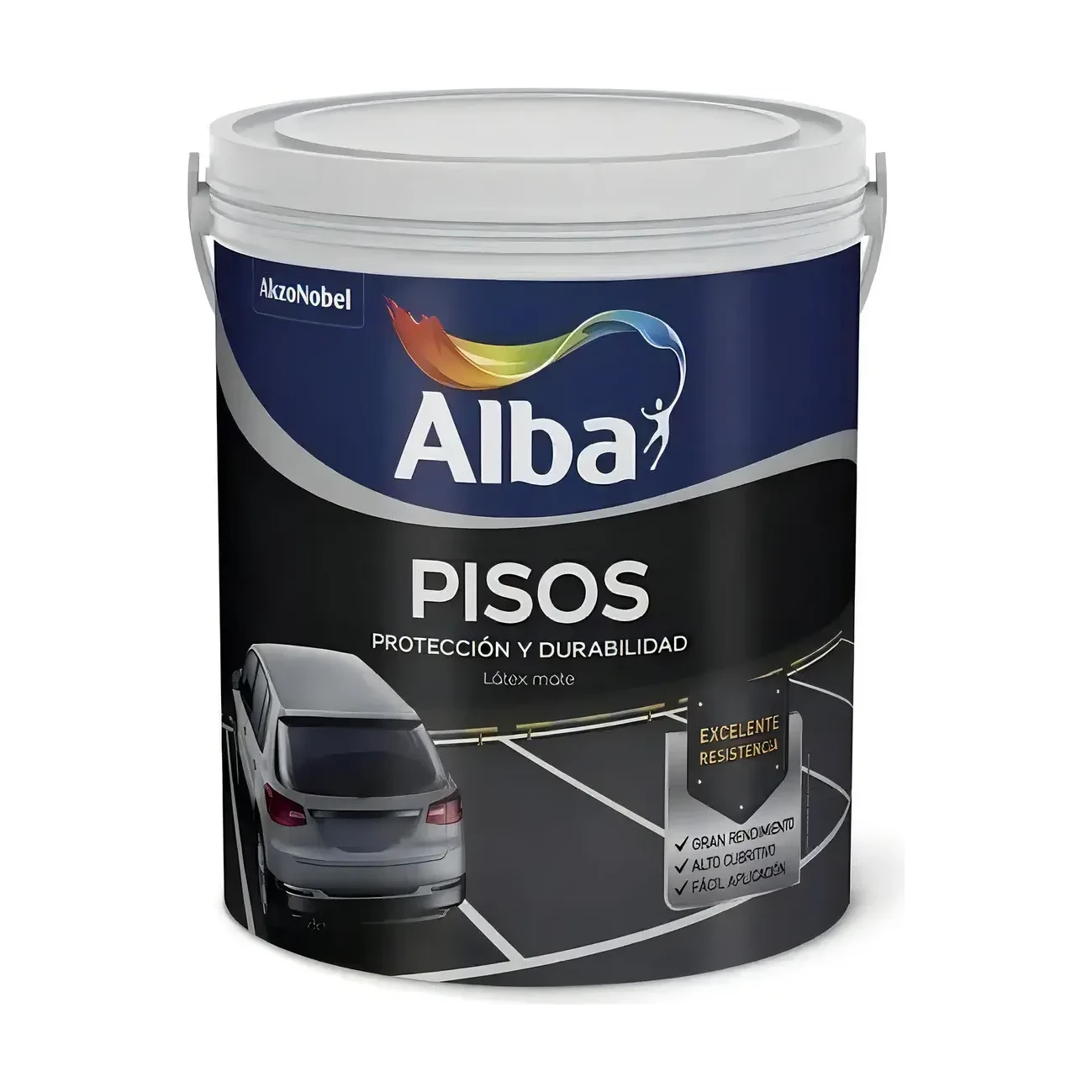 Pintura p/pisos al agua grafito x4 lt