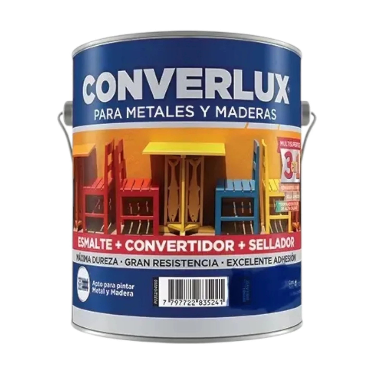 Petrilac converlux esmalte 3 en 1 azul x1 lt