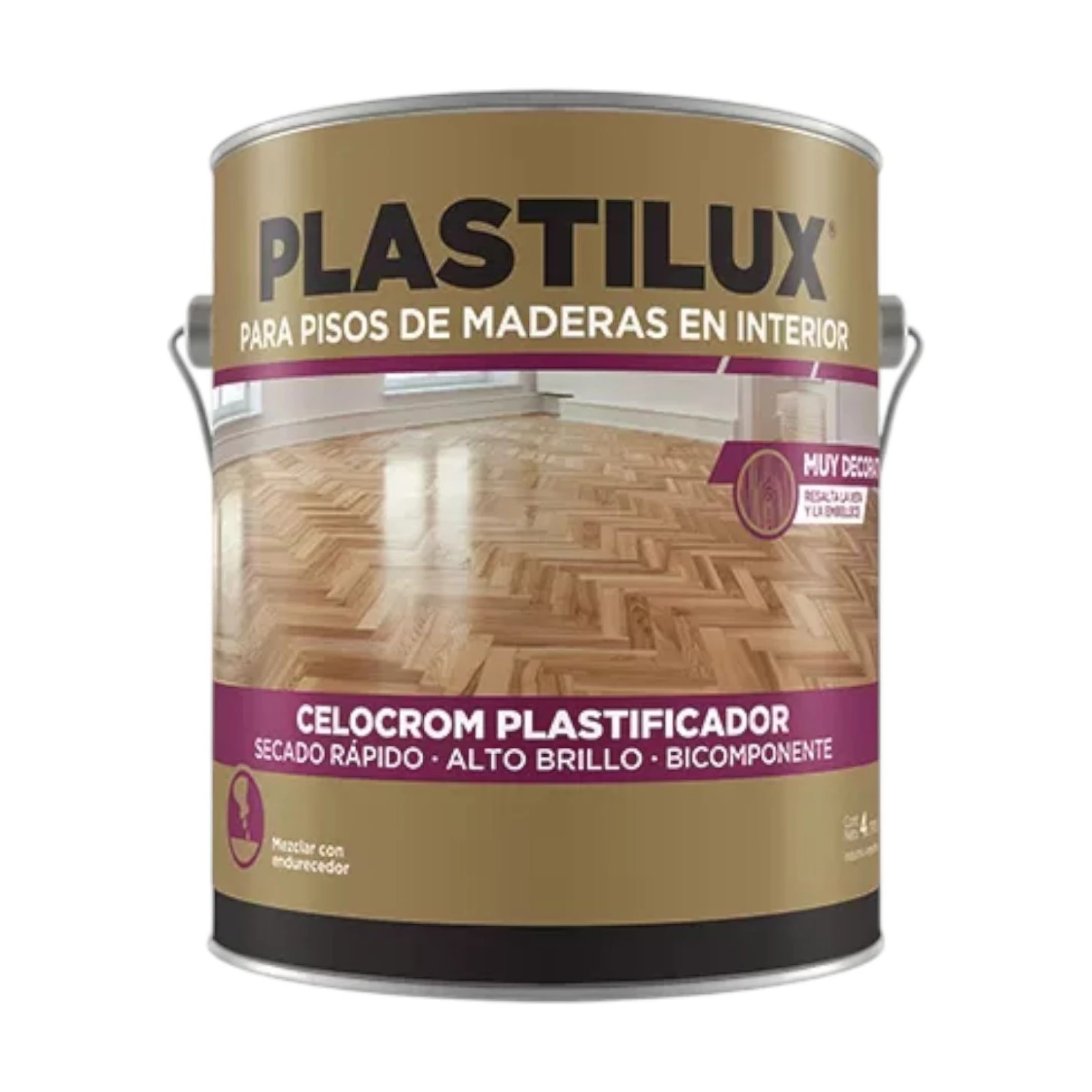Petrilac plastificador celocrom brillante x4 lt