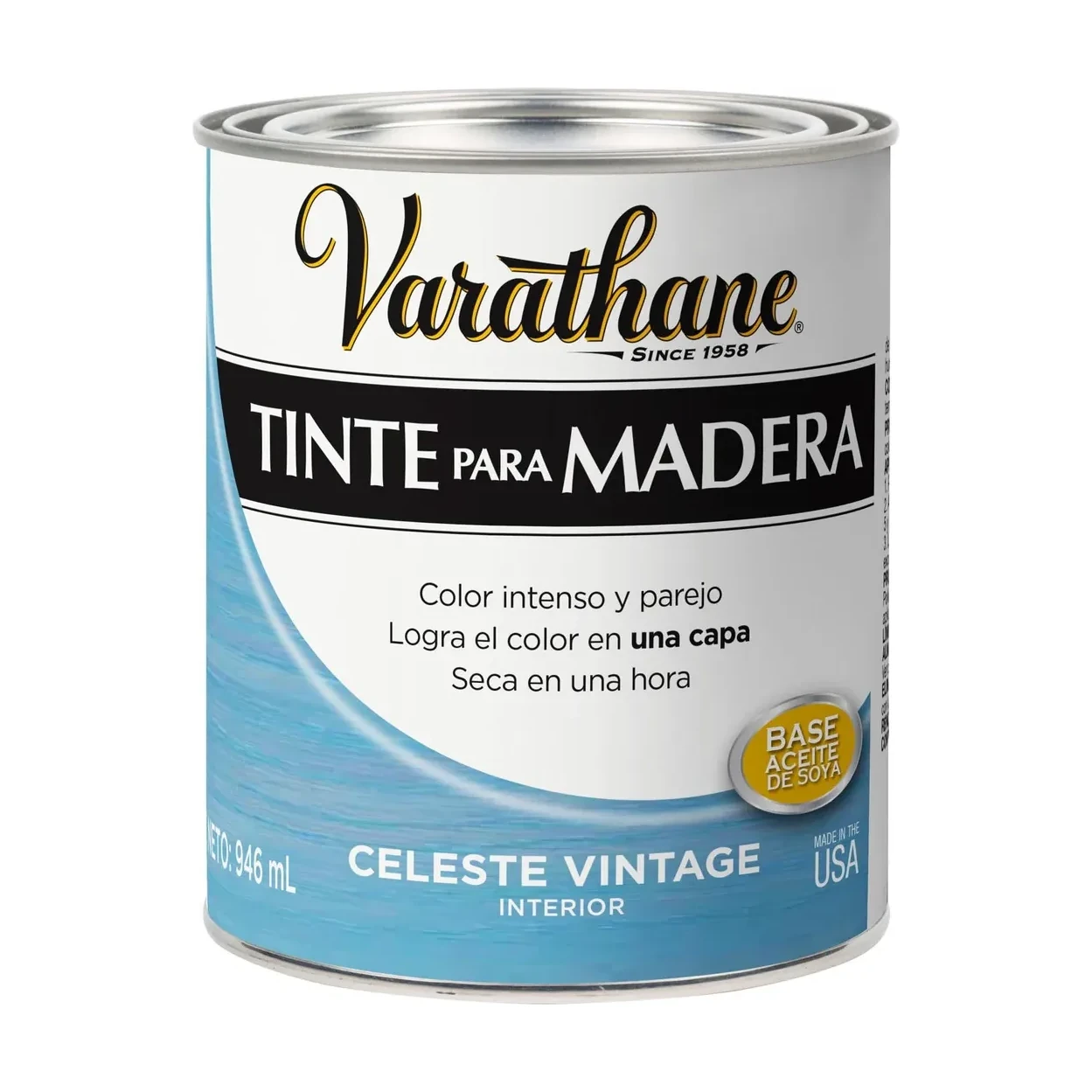 Tinte p/madera celest vintage x946 ml