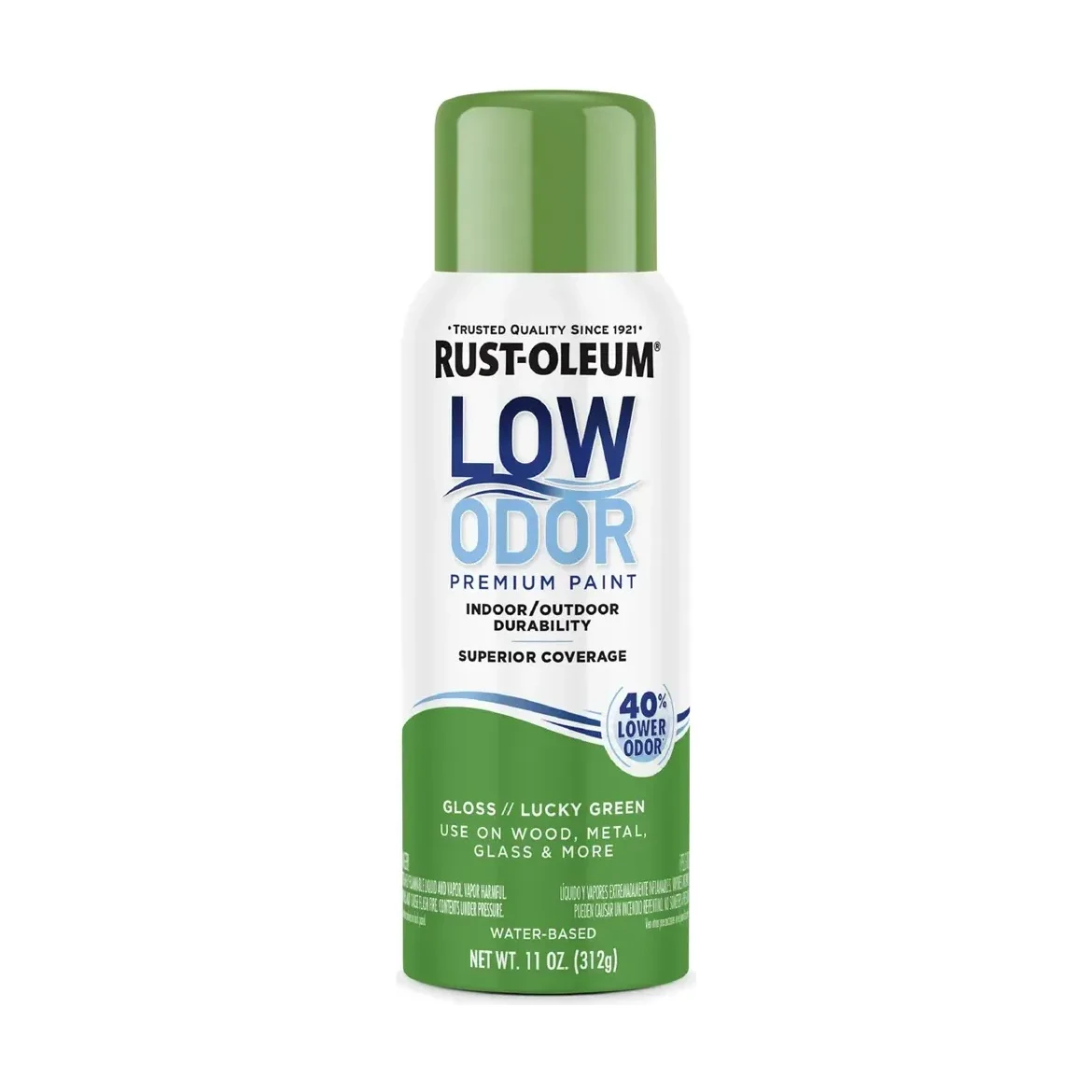 Low odor al agua verde