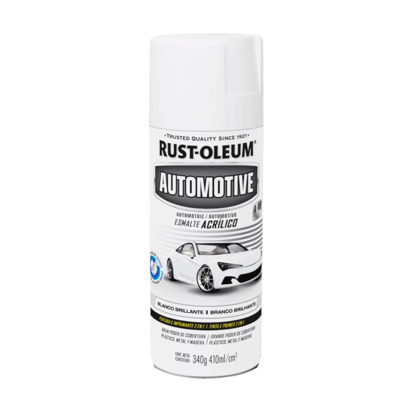 Auto esmalte acrílico blanco brill