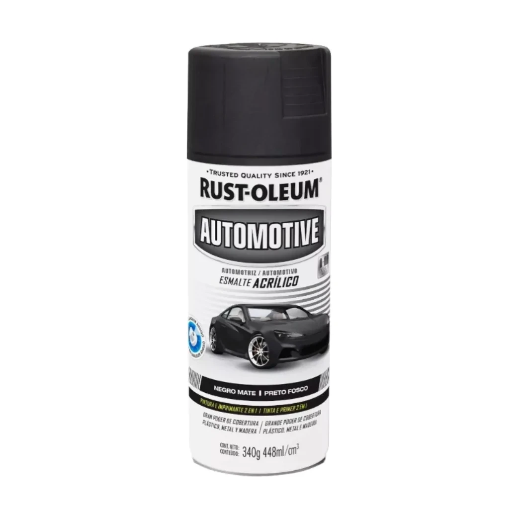 Auto esmalte acrílico negro mate